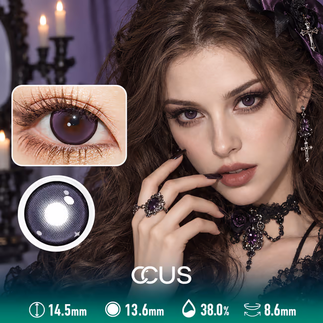 Nebula Purple Contact Lenses