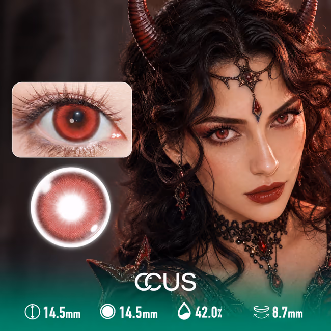 Enchanted Red Contact Lenses
