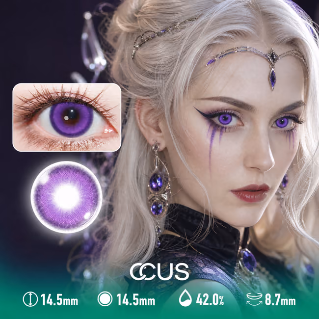 Ethereal Purple Contact Lenses