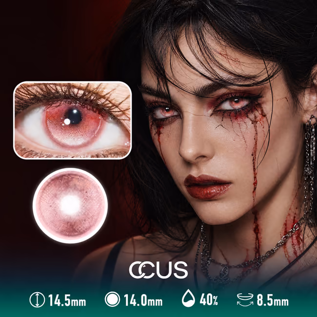 Kyoto Nebula Red Contact Lenses