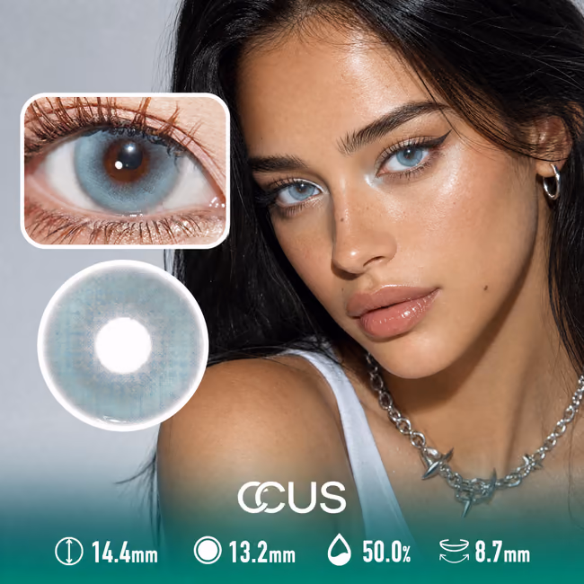 Snow Globe Ice Blue Contact Lenses