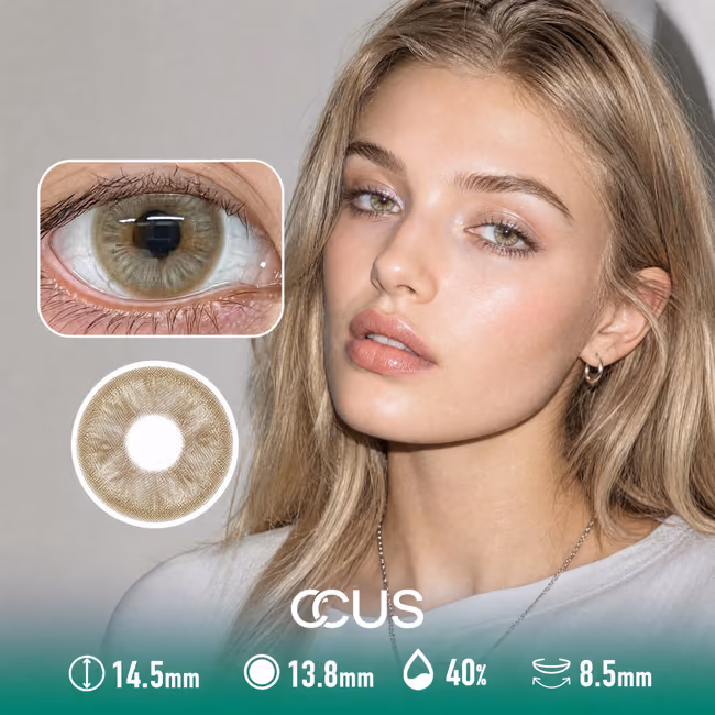 Butter Gloss Amber Brown Contact Lenses