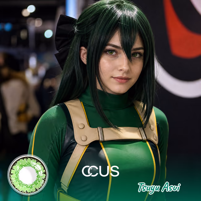 Tsuyu Asui Cosplay Contact Lenses