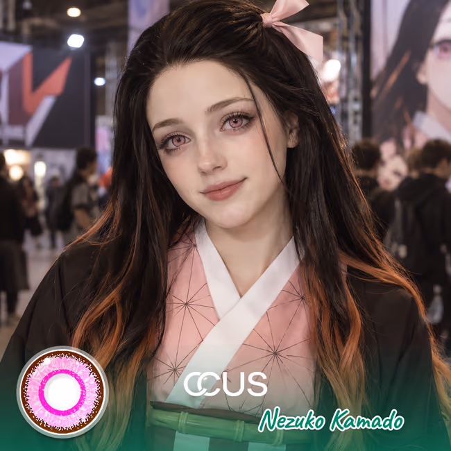 Nezuko Kamado Cosplay Contact Lenses