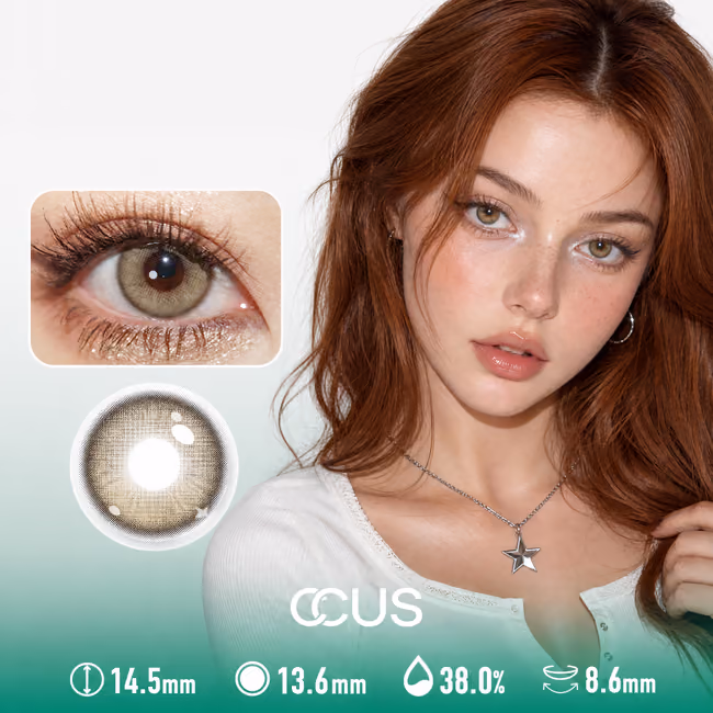 Opal Glaze Toffee Brown Contact Lenses