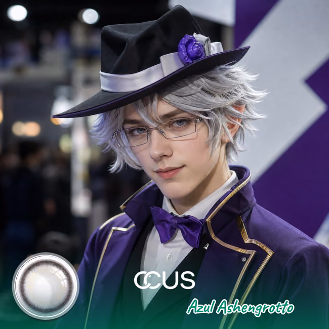 Azul Ashengrotto Cosplay Contact Lenses: Under the School Coat