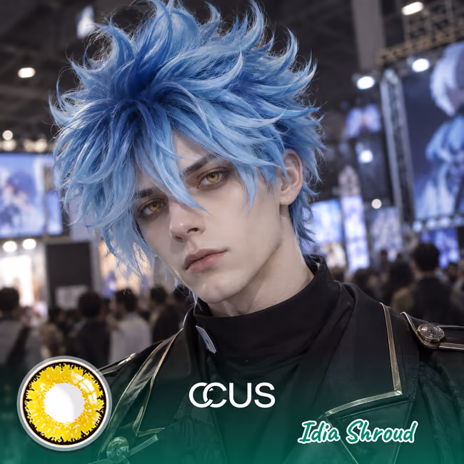 Idia Shroud Cosplay Contact Lenses: Bright By Neon Light