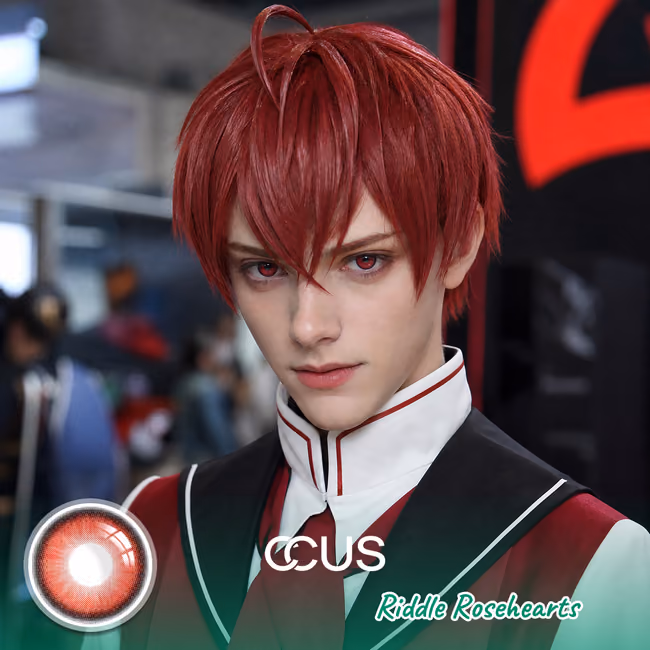 Riddle Rosehearts Cosplay Contact Lenses: Stays Neat All Day Long