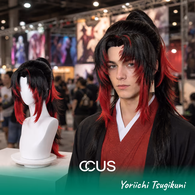 Yoriichi Tsugikuni Cosplay Wig