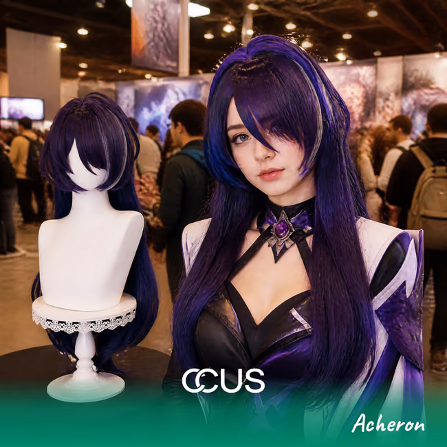 HSR : Acheron Cosplay Wig
