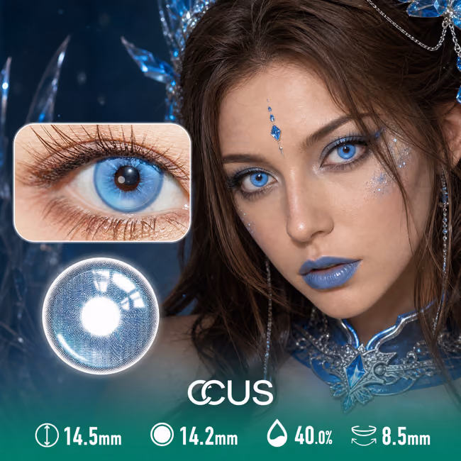 Spotlit Gaze Blue Contact Lenses