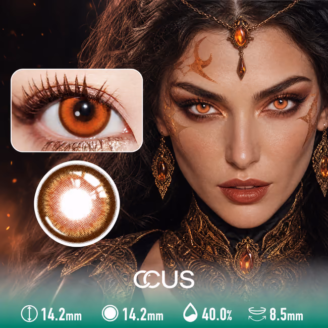 Carnival Ember Fade Orange Contact Lenses
