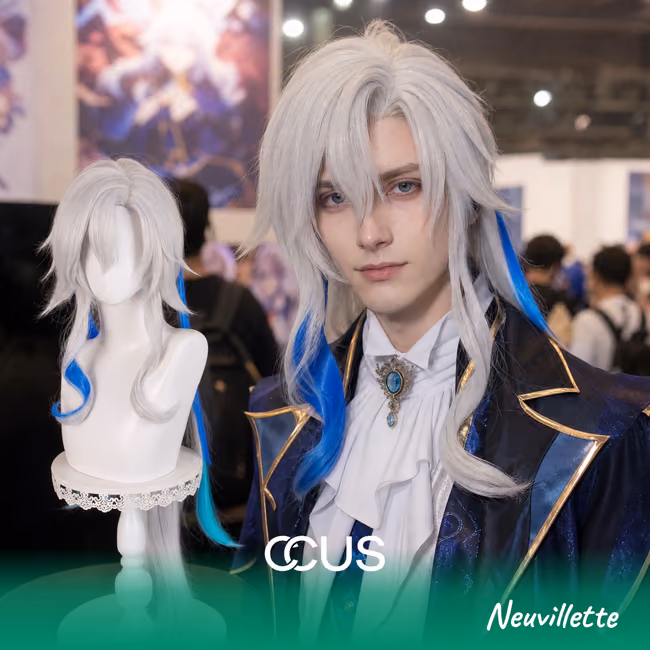 GI : Neuvillette Cosplay Wig