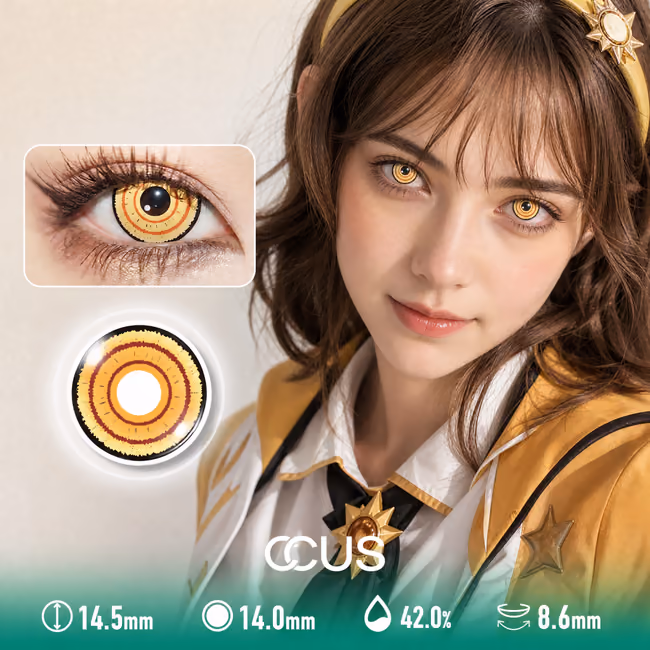 Ember Halo Gold Contact Lenses