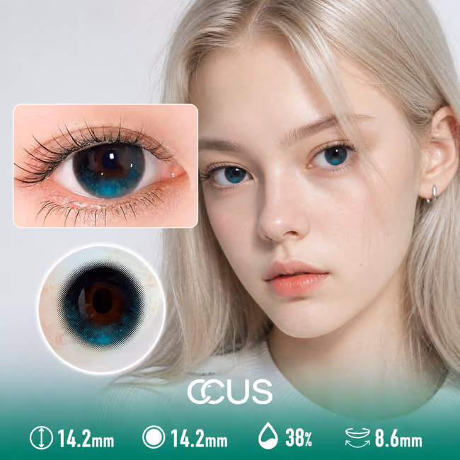 Spring Mist Lake Blue Contact Lenses