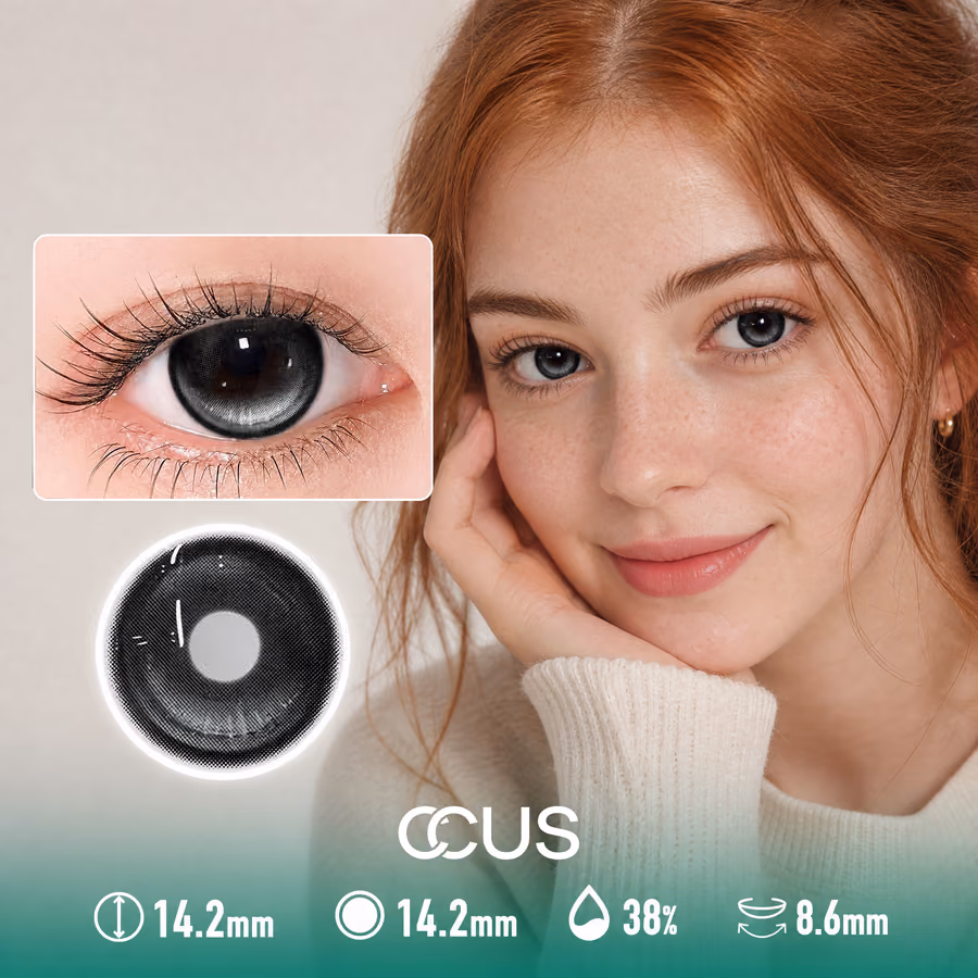Gentle Lotus Black Contact Lenses - image 1