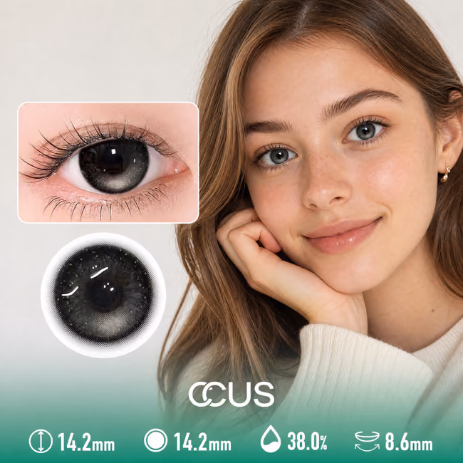Dusk Charcoal Grey Contact Lenses