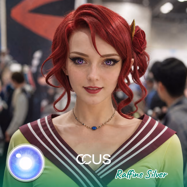 NL : Raffine Silver Cosplay Contact Lenses