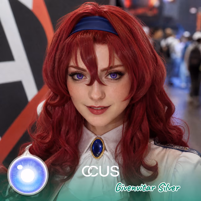 NL : Givenvitar Silver Cosplay Contact Lenses