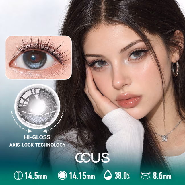 Frosted Taupe Amber Brown Contact Lenses