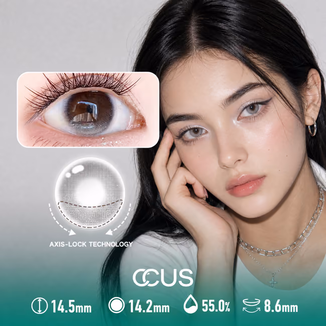 Vinyl Frost Smoke Grey Contact Lenses