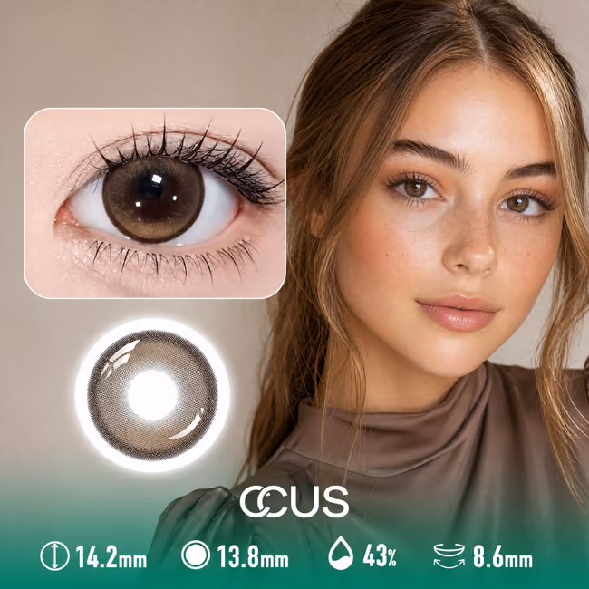 Candlelight Waltz Amber Brown Contact Lenses