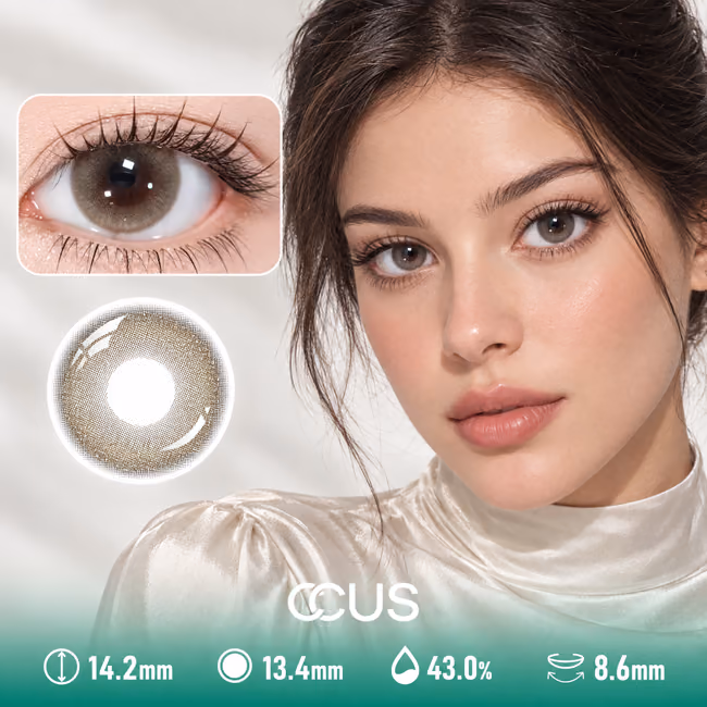 Velvet Daylight Brown White Contact Lenses