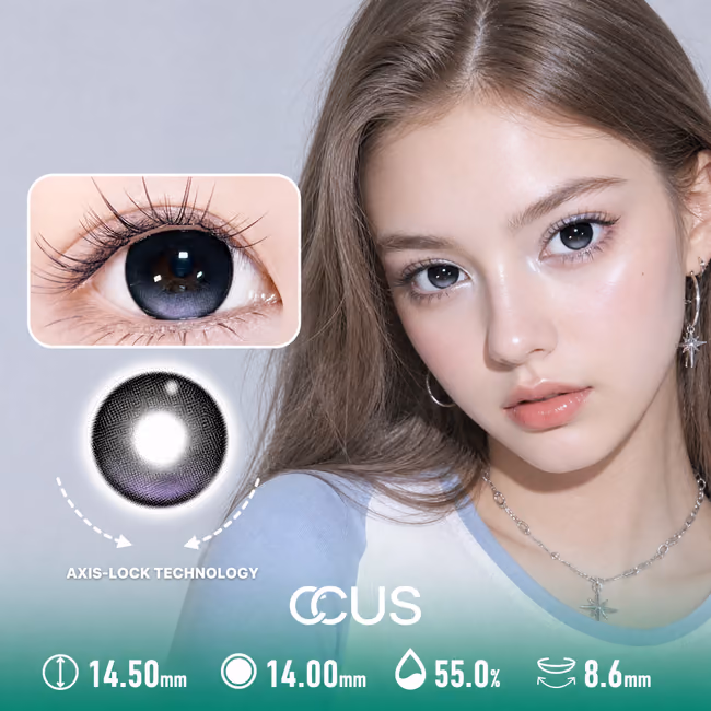 Flashback Black and Pearl White Contact Lenses